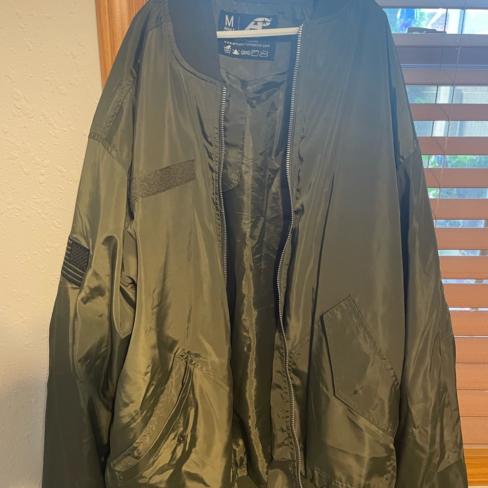 Men's Olive Green Bomber Jacket